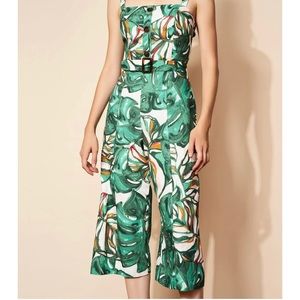 Wide leg belted jumpsuit size 4